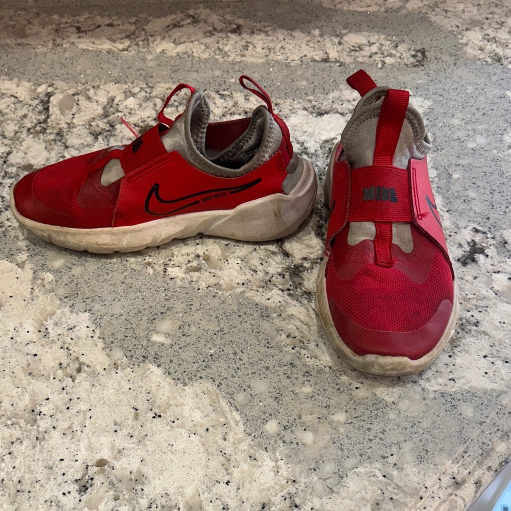 Nike Red and Black Slip-On Shoes